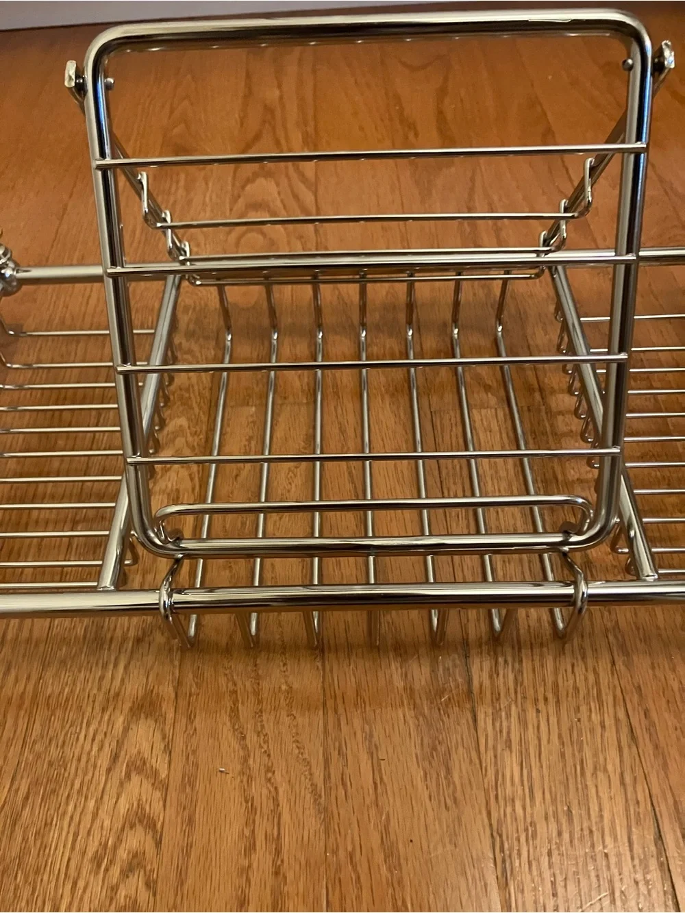 Pottery Barn Chrome Bath Caddy with Expandable Arms